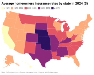 What States Have the Highest Home Insurance? & Highest and Lowest Home Insurance Rates