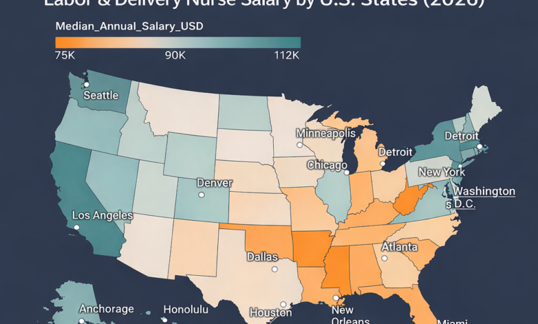 Labor & Delivery Nurse Salary by U.S. States (2026)