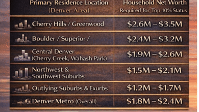 How Much Net Worth Puts You in Denver’s Top 10% (2025)