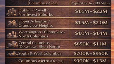 The Net Worth Required to Join Columbus, Ohio’s Top 10% in 2025