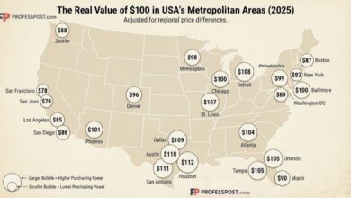 The Real Value of $100 in America’s Largest Metro Areas (2025)